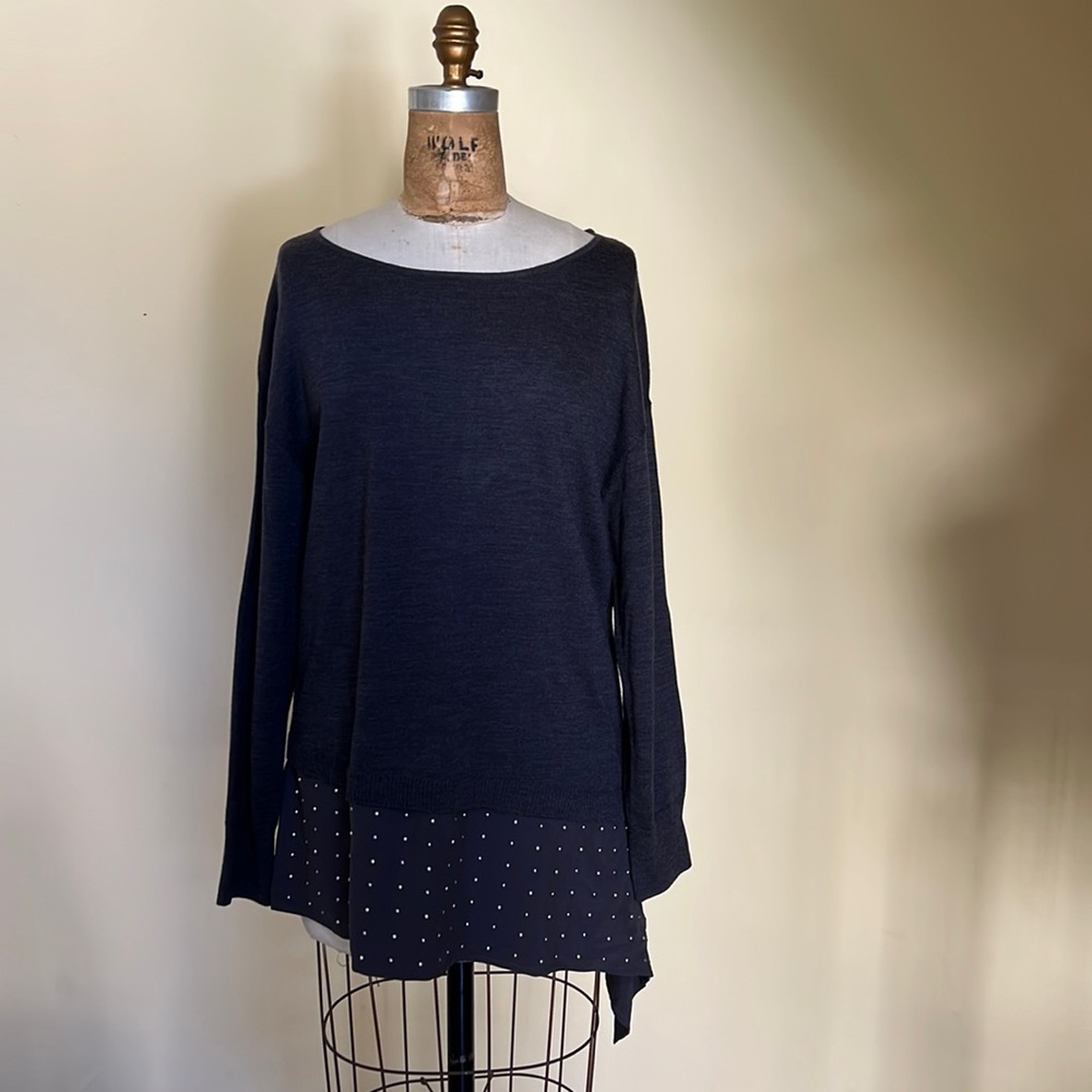 St John Couture Wool Top with Silk bottom Size S